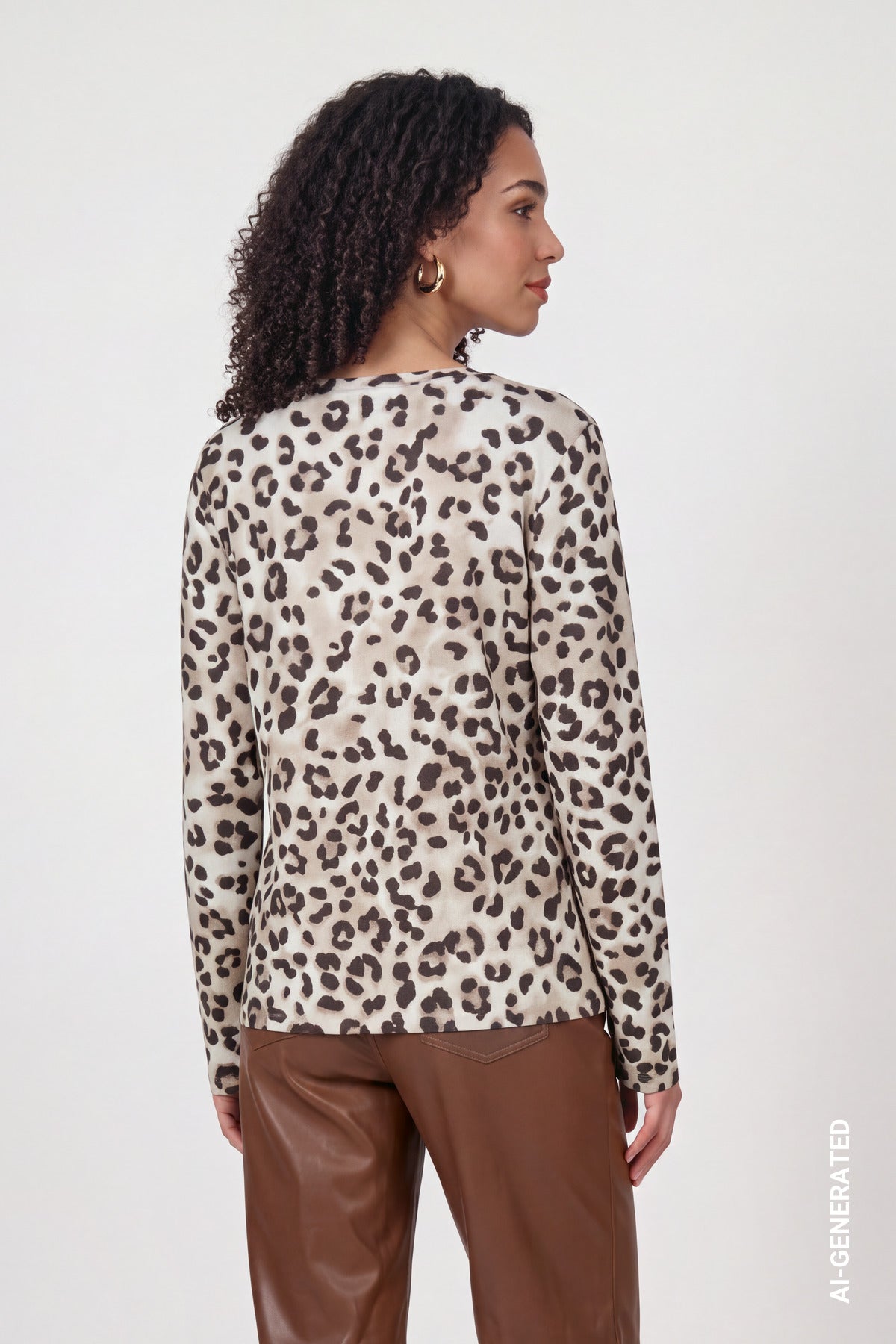ONLINE EXKLUSIV - Langarmshirt - Animalprint - Casual