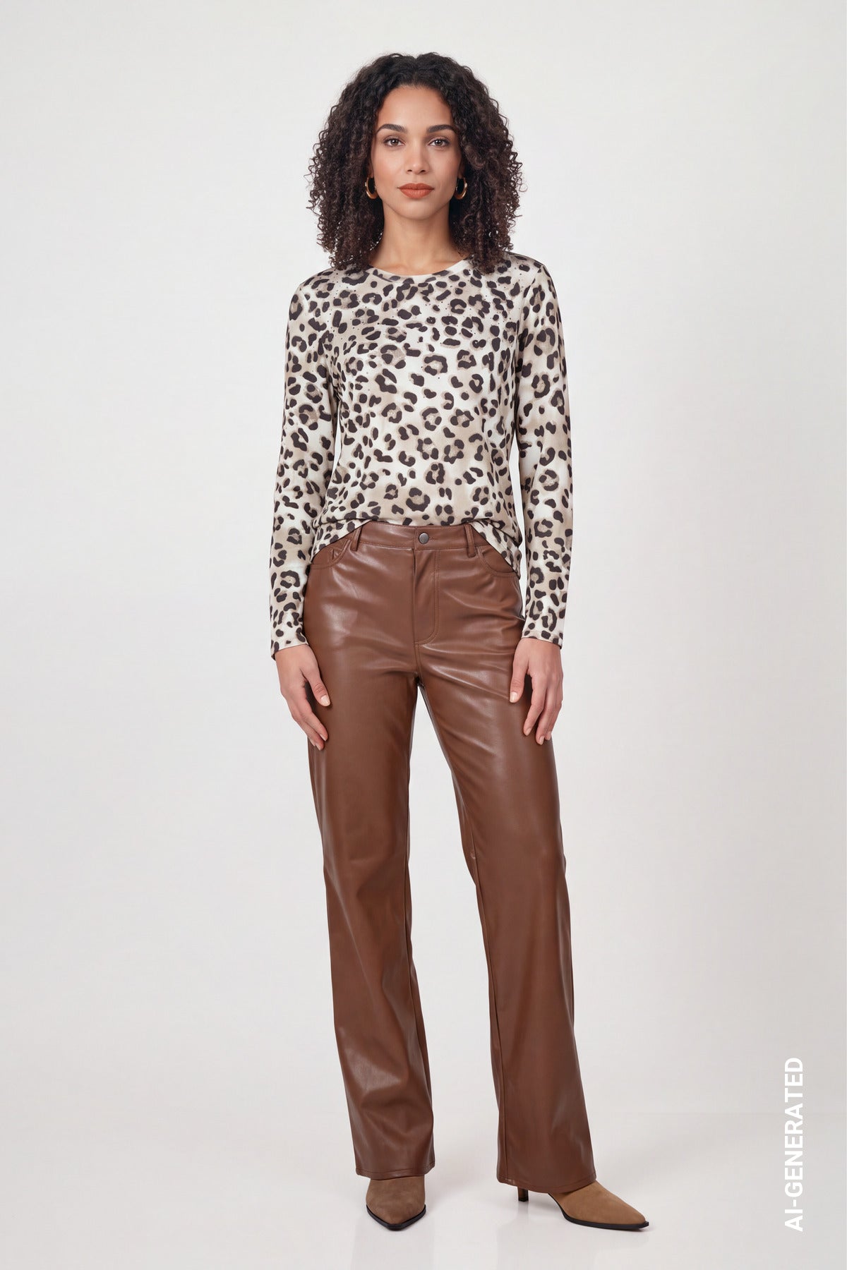 ONLINE EXKLUSIV - Langarmshirt - Animalprint - Casual