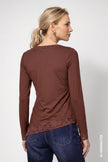Langarmshirt - Spitzenborte - Casual