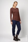 Langarmshirt - Spitzenborte - Casual