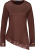 Langarmshirt - Spitzenborte - Casual