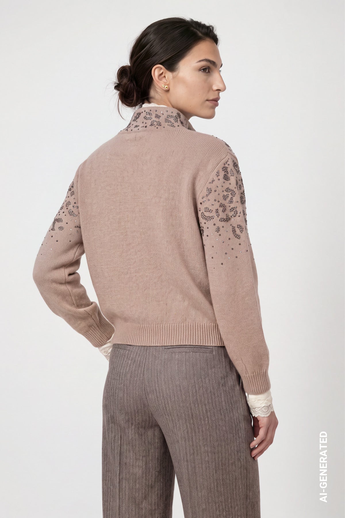 Strickjacke - Strass