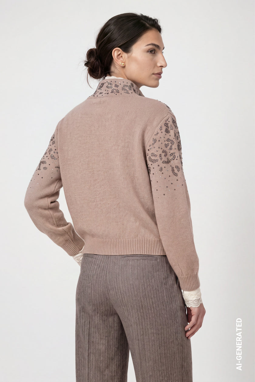 Strickjacke - Strass