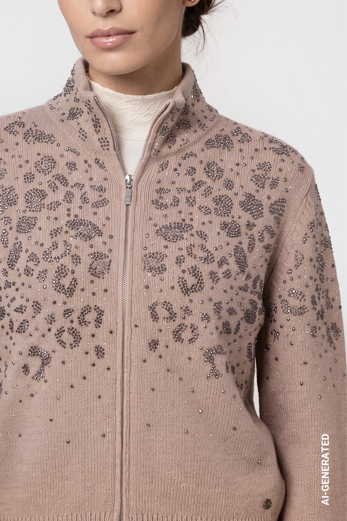Strickjacke - Strass