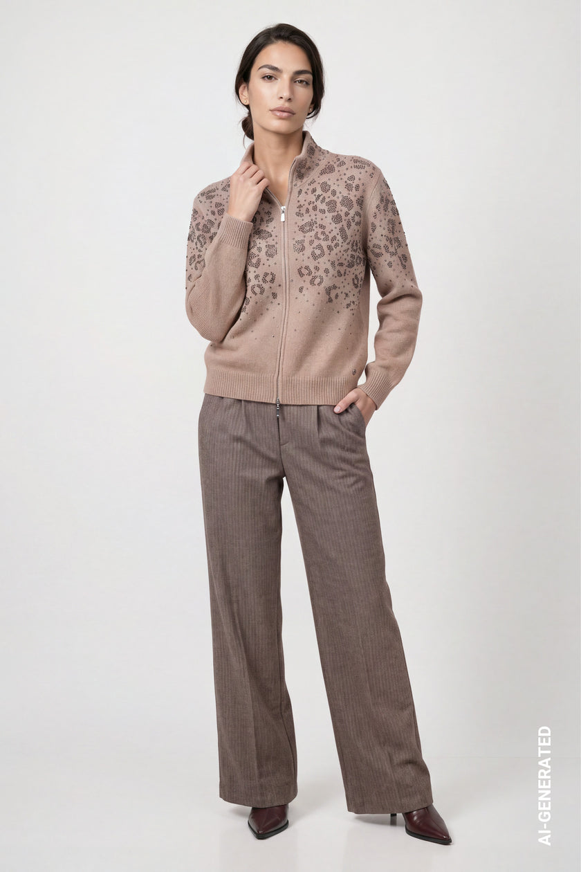 Strickjacke - Strass