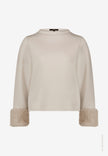 Sweatshirt  - Plüschbesatz