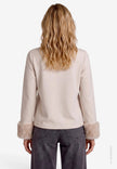 Sweatshirt  - Plüschbesatz