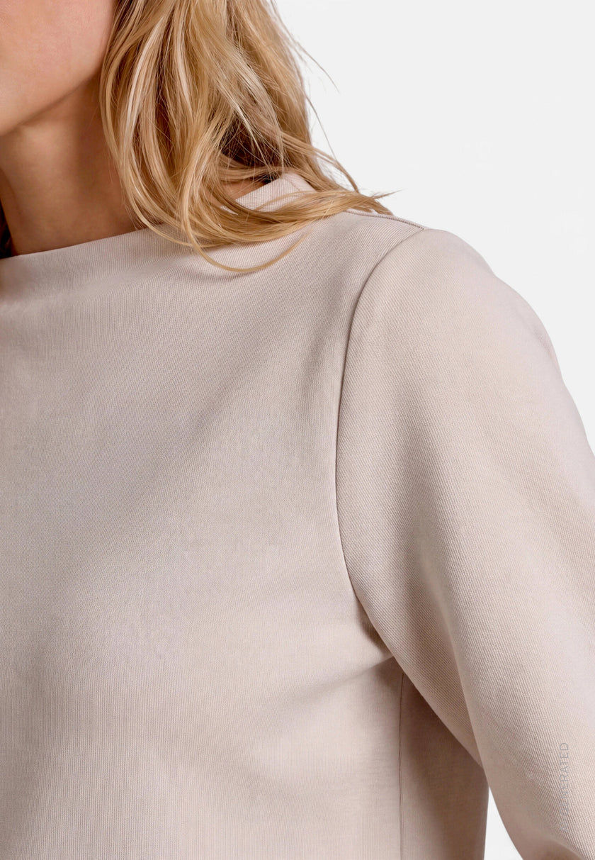 Sweatshirt  - Plüschbesatz