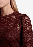Spitzenshirt - Rundhalsausschnitt - Anlass