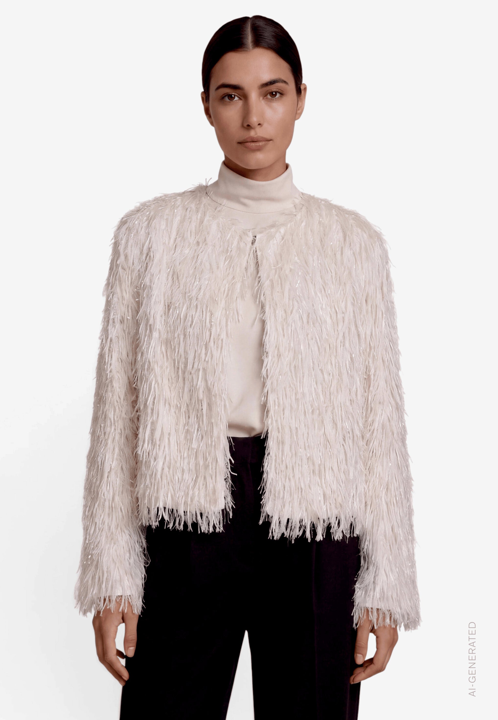 Strickjacke - Fransen - Casual