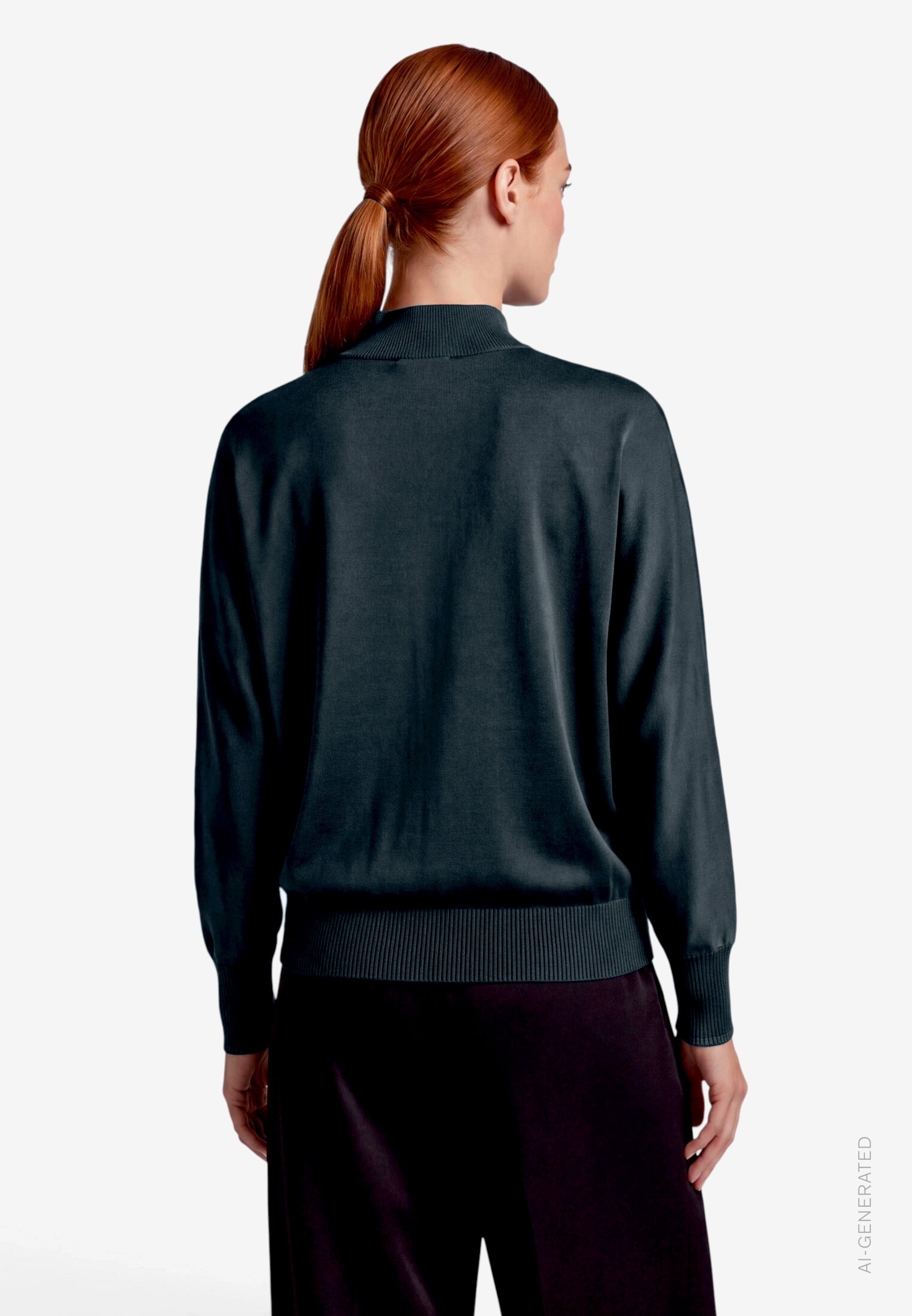 Strickpullover - Stehkragen - Casual