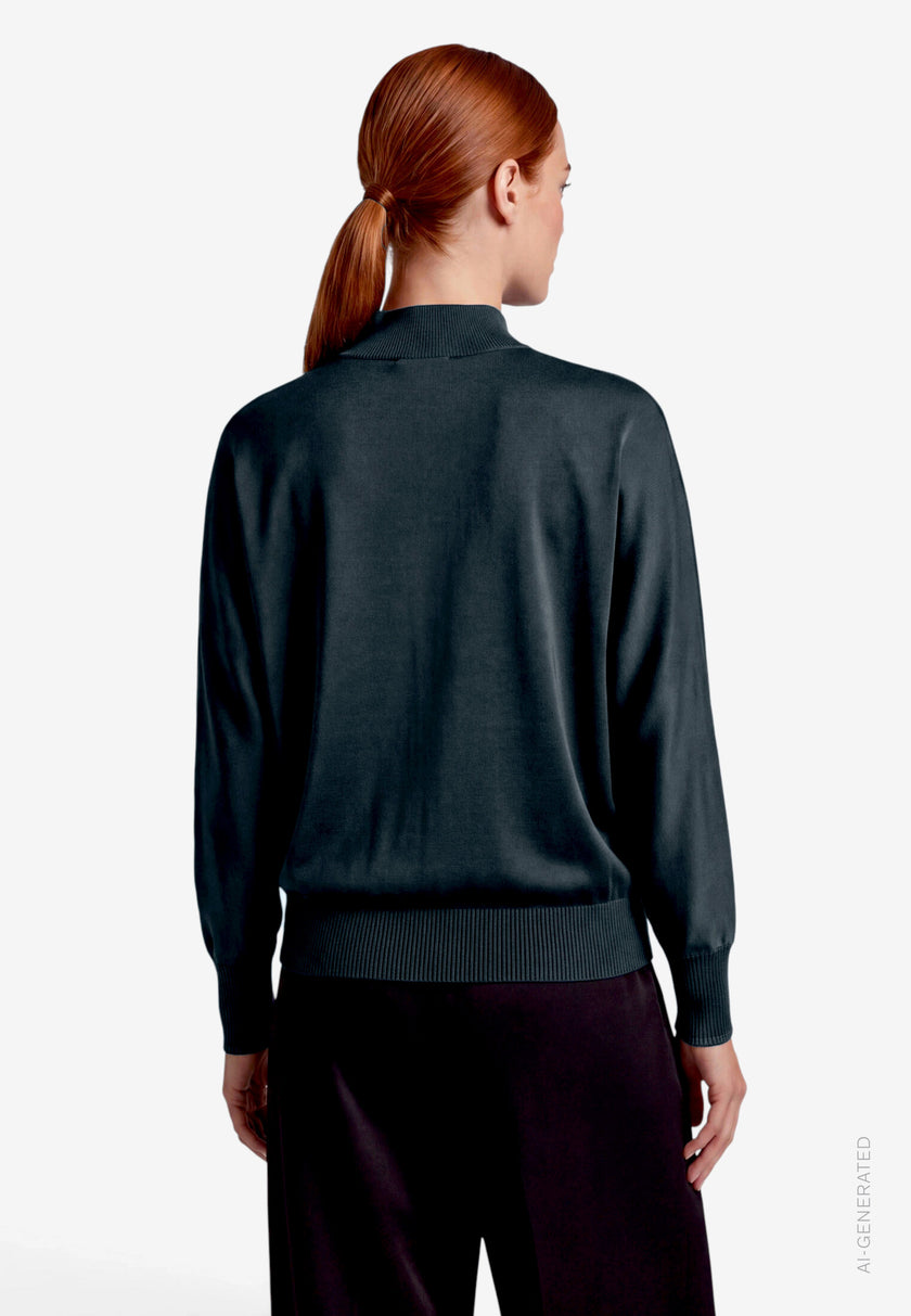 Strickpullover - Stehkragen - Casual