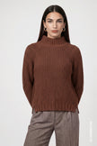 Strickpullover - Stehkragen