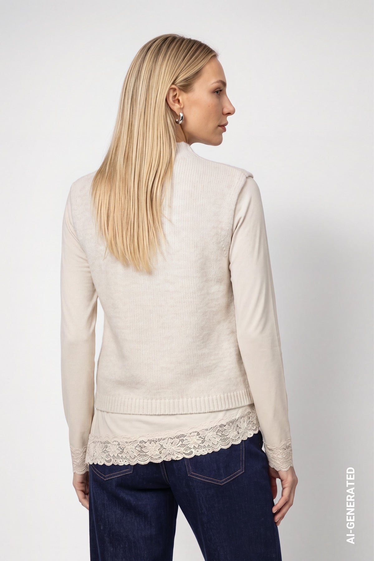 Strickpullunder - Strasssteine