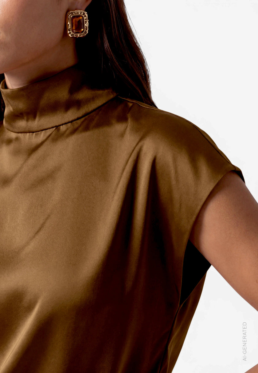 Bluse  - Satin