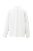 Bluse - Plisseekragen