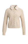 Strickjacke - abnehmbarer Kragen