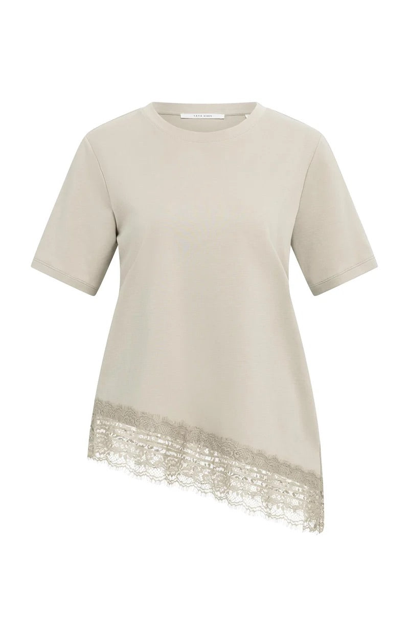 T-Shirt - Spitzensaum