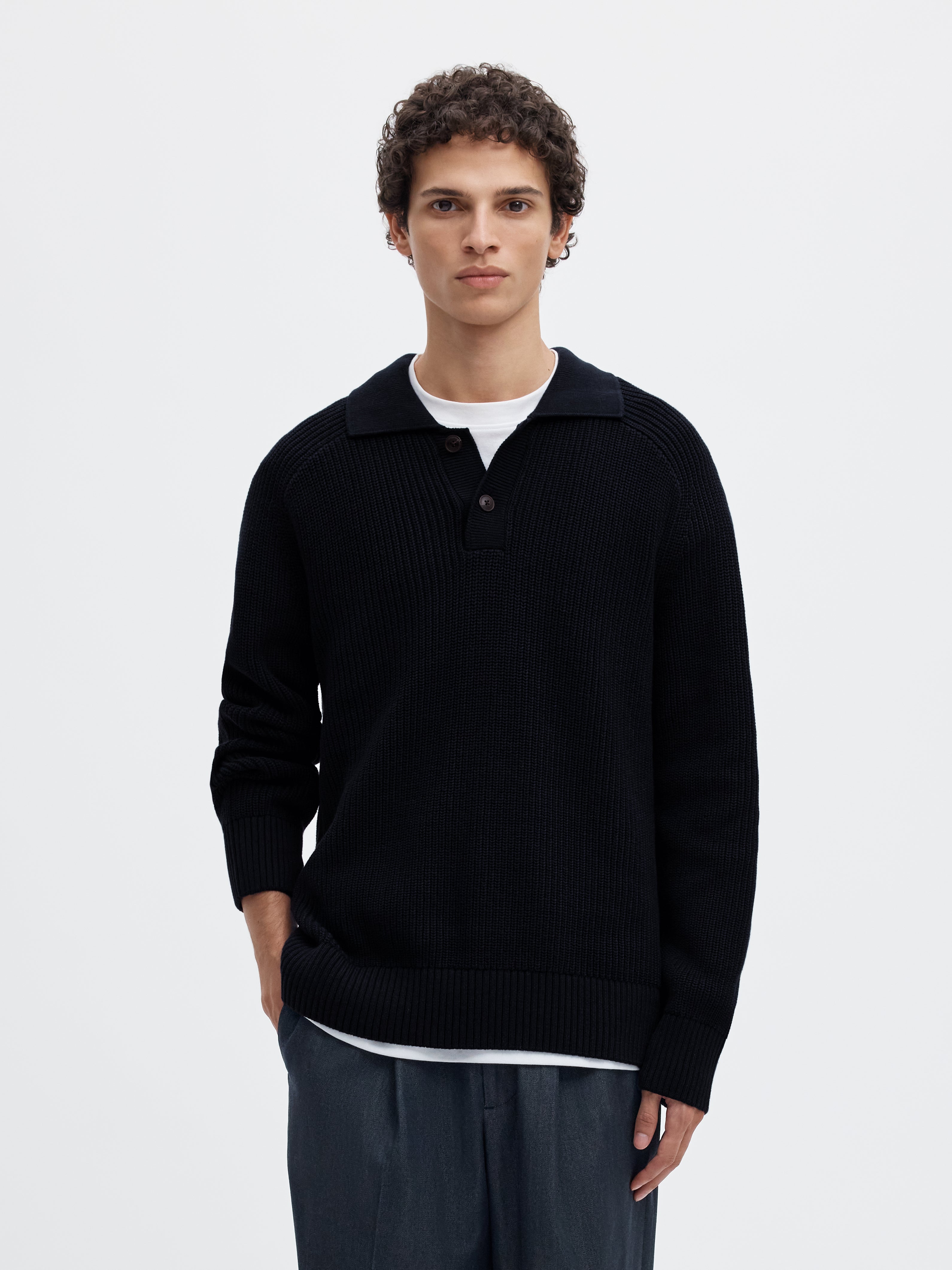 Pullover - Polokragen
