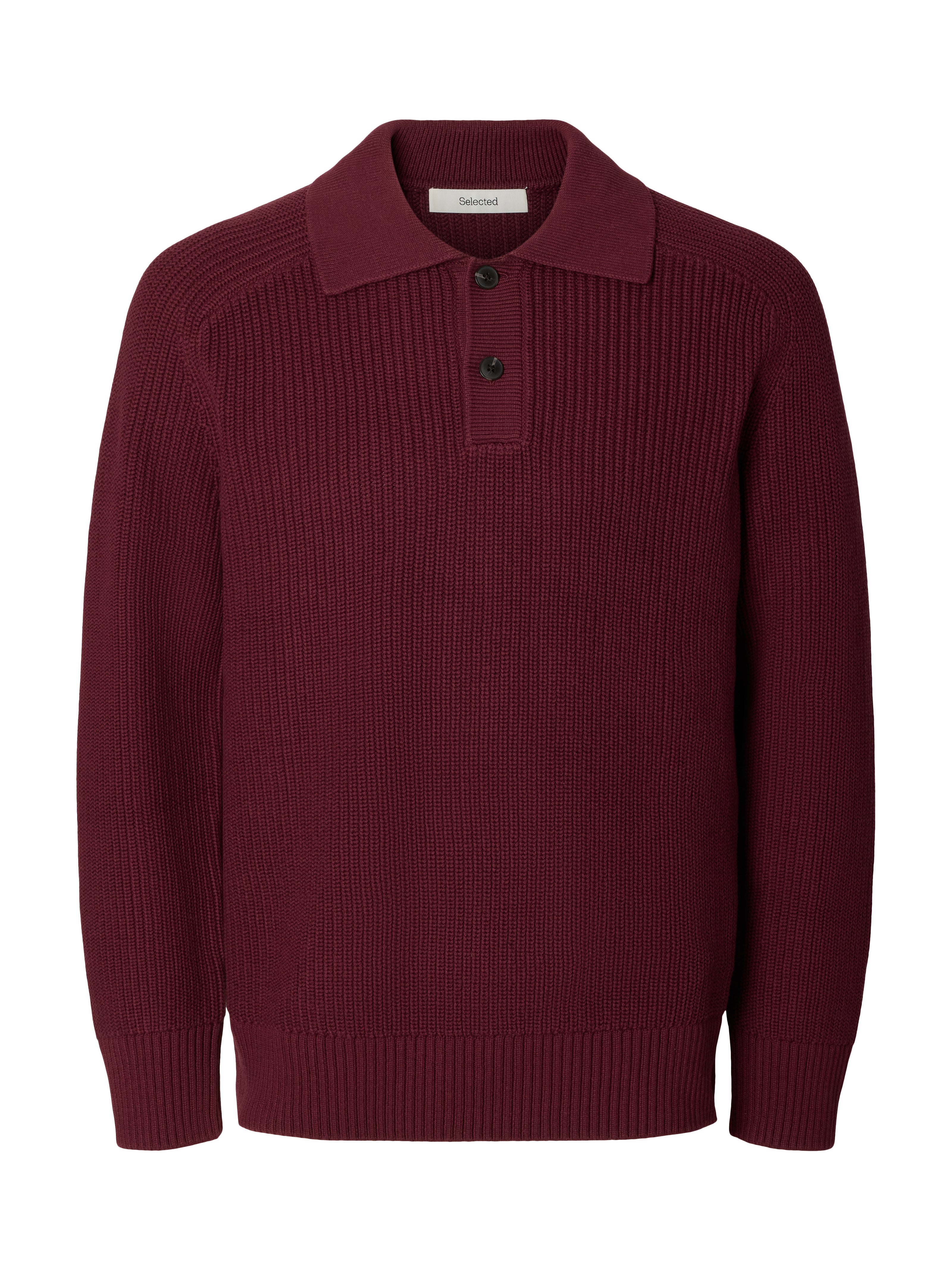 SLMPIM LS KNIT POLO CAMP