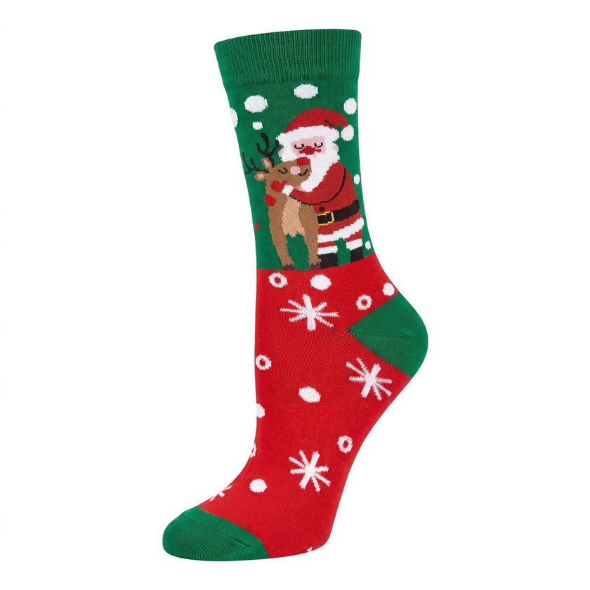 Socke - Weihnachtsmann/Rentier