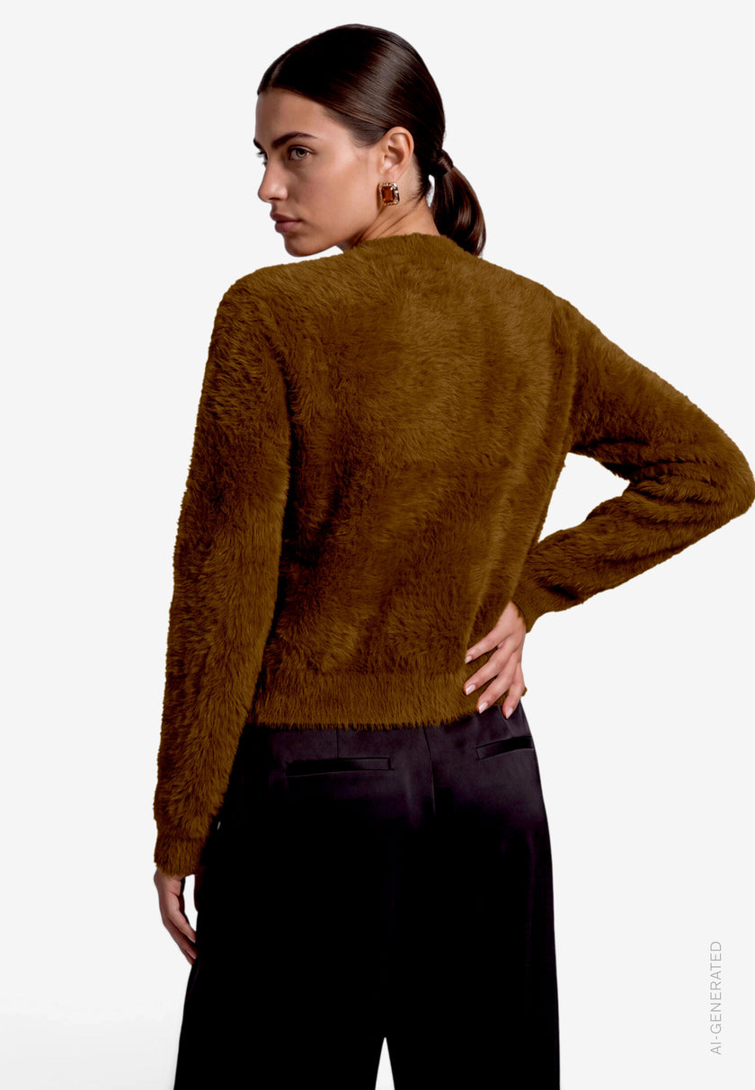 Strickjacke -  Zierknopf
