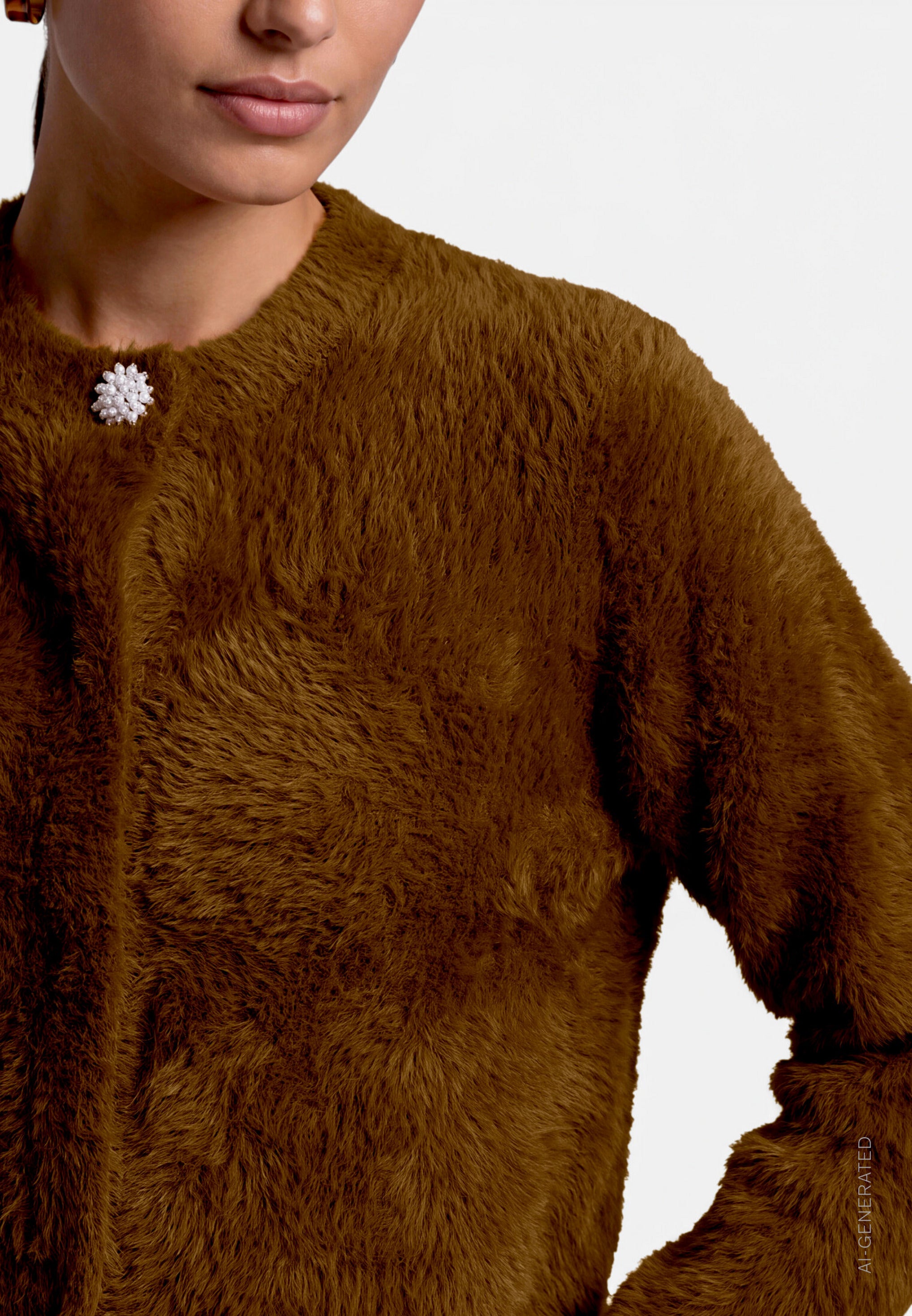 Strickjacke -  Zierknopf
