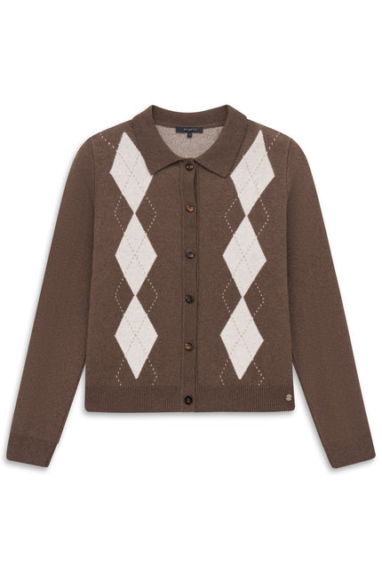 Strickjacke - Kaschmirmix