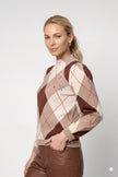 Strickpullover - Rauten-Muster