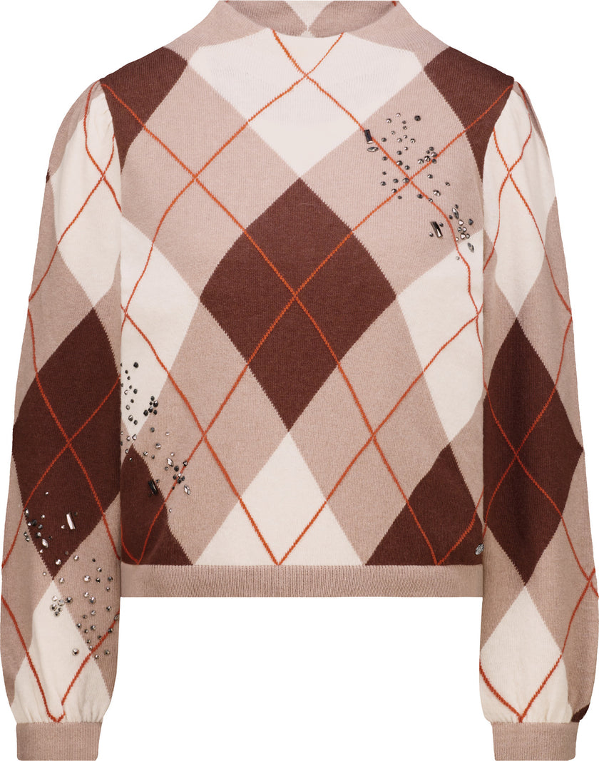 Strickpullover - Rauten-Muster
