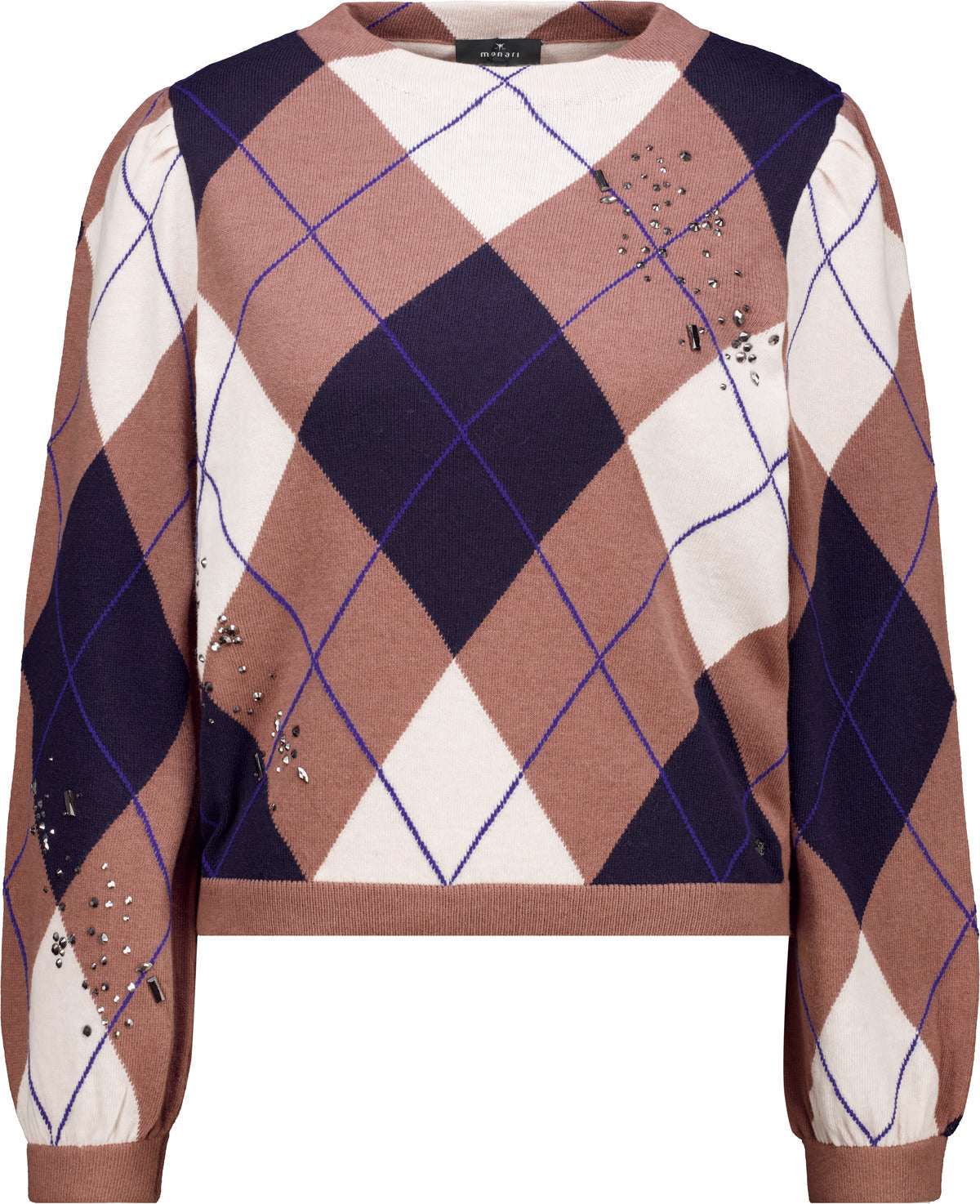 Strickpullover mit Rauten-Muster