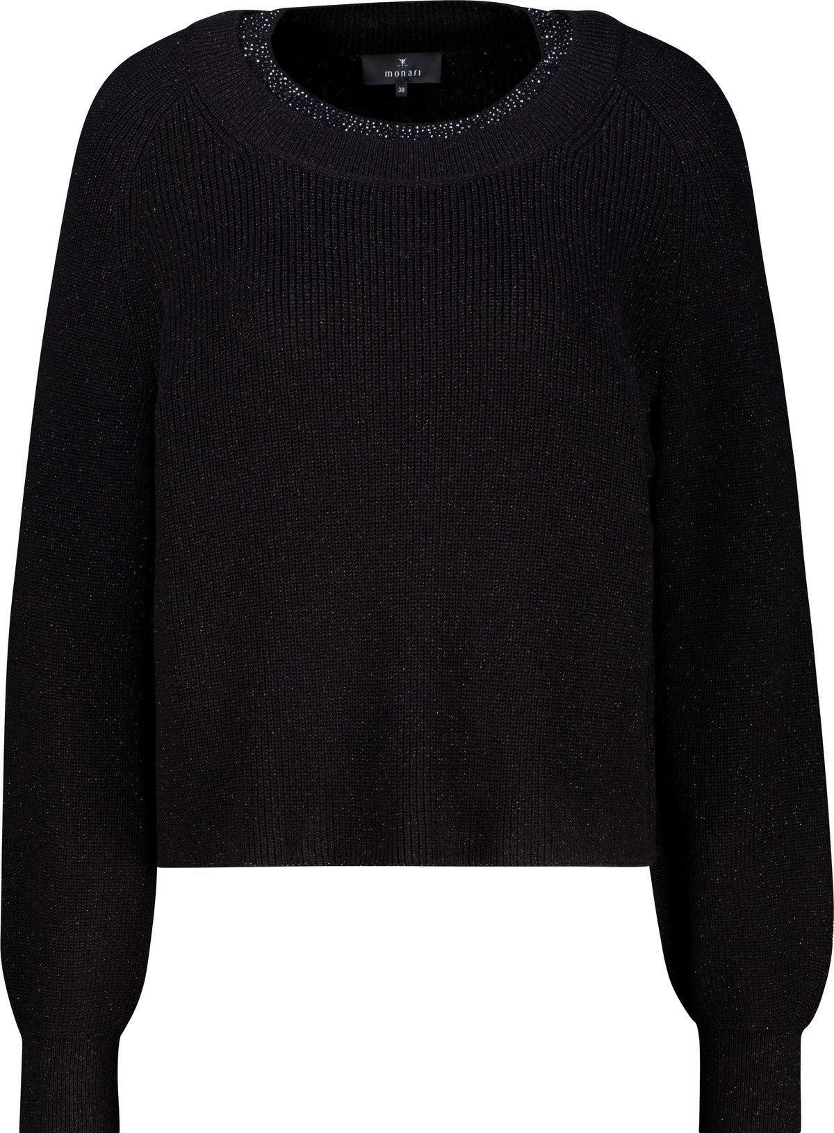 Strickpullover mit Schmuckkragen