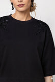 Sweatshirt mit Schmuckstickerei