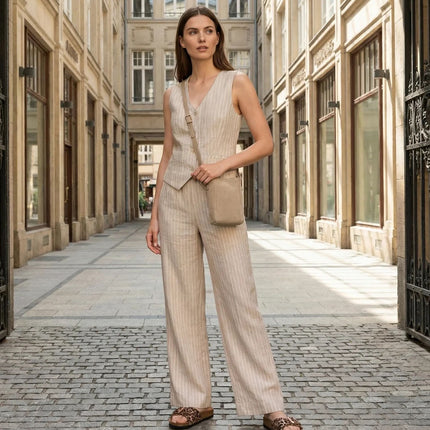 ONLINE EXCLUSIV - Weste - Leinenmix